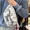 Bolso bandolera de nailon de alta calidad para chica, estilo coreano, con diseño de nicho, bolso informal con llavero a juego.