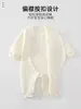 Mono térmico de algodón puro Clase A para bebé para otoño e invierno, mameluco sin costuras de manga larga, ropa para el hogar, ropa para bebé