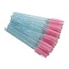 50 Unidades/Pacote Escova de Cílios Descartável Cristal Haste Cabelo de Nylon Pincel de Maquiagem Cílios Enxertados Rolo de Cílios Maquiagem de Sobrancelha