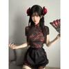 Novo Avental de Maid Lolita Estilo Japonês para Chef Chinês Fantasia Cosplay Novo Conjunto Cheongsam Estilo Chinês Venda por Atacado