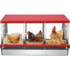 Gallinero, huevera, huevera, jaula para gallinas, jaula para gallinas, galvanizada, duradera, fácil de limpiar, exclusiva transfronteriza
