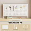 Accesorios para panel perforado ganchos decorativos estante de almacenamiento de agujero redondo organizador de escritorio de montaje en pared pegatinas magnéticas