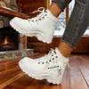 Zapatos de algodón de caña alta, nuevo estilo de invierno, forrados de felpa y engrosados, botas estilo Martin, cálidos, impermeables, a prueba de nieve y antideslizantes, modelo versátil más vendido transfronterizo 2026