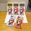 Funda para iPhone 18 Pro con diseño personalizado de perro rayado y con manchas, de flocado y silicona líquida, apta para la piel, para Apple 15