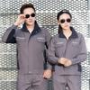 Roupa de Trabalho Primavera e Outono Terno Roupas para Construção de Edifícios Oficina Roupas para Reparo Automotivo Ferramentas de Manutenção Roupa de Seguro do Trabalho Logo Bordado