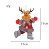 Musgo Criativo Árvore de Natal Boneca Acessórios Papai Noel Boneco Boneco de Neve Decoração de Shopping de Férias Pingente Dançante