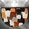 Temu Dropshipping Alfombra de Piso de Terciopelo de Cristal para Gatos Felpudo para Puerta de Entrada Alfombra de Piso para Pasillo Envío Directo de Fábrica