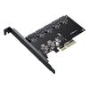 Tarjeta de Expansión PCIe 24 Puertos 16 Puertos 5 Puertos 8 Puertos 10 Puertos SATA3.0 Tarjeta Adaptadora para SSD de Disco Duro de Computadora Alta Velocidad