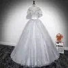 Vestido de Noche para Actuación Vocal Femenina, Atuendo para Solo de Ópera, Ceremonia de Adultos, Reunión Anual, Actuación de Piano, Presentador, Vestido Tutú