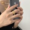 Nuevo diseño de nicho de moda temperamento femenino ins personalidad cinturón cadena red roja anillo de oro de 18k al por mayor