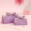 Anillo de Madera Creativo de Lujo Ligero 2026 Nuevo Estilo Bolsa de Dulces de Boda Caja de Boda Caja de Regalo de Boda Morada de Gama Alta