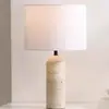 Lámpara de Mesa de Gravedad Minimalista Nórdica de Mármol, Modelo de Sala de Estilo Zen, Recepción de Hotel, Lámpara de Mesita de Noche de Travertino