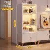 Estante de livros de grande capacidade transfronteiriça para sala de estar de apartamento pequeno, quarto, prateleira de armazenamento de chão, estante de livros de armazenamento simples, prateleira de armazenamento à prova de poeira