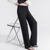 Pantalones de maternidad anchos de modal de cintura baja para verano 2026 con tela de seda helada fluida, rectos, grises, casuales, anti-mosquitos, largos de maternidad