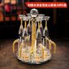 Juego de separador de vino de cristal de lujo de alta gama para el hogar, copa de vino blanca, copa de bala creativa, copa de licor con lámina de oro