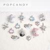POPCANDY Colgante Estrella Luna Galaxia Pendientes Hechos a Mano DIY Collar Pulsera Joyería Accesorios para Niña Accesorios