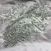 100 Piezas de Perlas de Vidrio Transparentes Blancas Altas de 8 mm Bolas Transparentes Blancas Puras Experimentales de 8 mm Mármoles Decorativos de 0.8 cm 70g