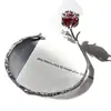 Dê Rosas em Nome do Amor~Pulseira Aberta de Rosa Vermelha Doce, Pulseira Espinhosa Elegante e Simples