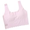 Roupa íntima de seda gelada média e longa para alunos do ensino fundamental, meninas do ensino médio, colete infantil para alunos em desenvolvimento, roupa íntima para alunos do ensino médio