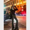 Suéter de punto con cuello en U estilo dopamina 2025 nuevo para primavera y otoño, camisa base con botones, top de alta gama