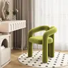 Silla de Maquillaje para el Hogar Estilo Crema Minimalista Moderna para Dormitorio Sala de Estar Taburete de Maquillaje de Alta Gama Lujo Ligero Taburete de Tocador de Ocio