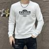 Fábrica de origen una generación de letras de primavera y otoño para hombre cuello redondo chalecos estampados en caliente cómodos manga larga personalidad tendencia chaqueta