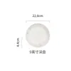 ShunxiangShihua JiHueso de China Vajilla Tazón de Arroz para Uso Doméstico, Set de Tazón y Plato de Alta Estética, Set de Tazón y Plato con Sensación Premium, Tazón para Sopa