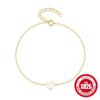 Pulsera simple de plata S925 con dije de corazón de durazno con aceite goteado, superventas europea y americana, estilo frío popular, pulsera para mujer