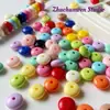 Hilo Acrílico Bola de Hilo Donut Cuentas de Colores DIY Pulsera de Cuentas Hecha a Mano Collar Pendientes Accesorios de Joyería Materiales