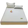 Juego de tres piezas de alfombrilla refrigerante de frijol helado de lujo ligero de color sólido, tacto frío para dormir sin ropa, alfombrilla refrigerante suave tipo sándwich, alfombrilla de aire acondicionado transpirable de seda de hielo