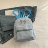 Mochila con Lazo para Mujer, Estilo Nicho, Casual y a la Moda, Estilo Coreano, Bolso Mochila Cubo Escolar, Mochila Pequeña Ligera de Viaje