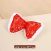 Gran Lazo de Peluche Bordado Estéreo Rojo de Año Nuevo Accesorios para el Cabello de Niña Ropa Textiles para el Hogar Bolsas Accesorios de Decoración