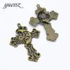 YuenZ accesorios de aleación de zinc accesorios para collar luna cruz colgante grande 53 * 39mm T77