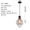 Lámpara colgante de arte de hierro estilo americano transfronterizo, estilo industrial, con forma de granada, para restaurantes, cafeterías, mostradores de bar y escaparates, accesorio de iluminación retro simple y creativo