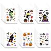 8 Halloween Niños Ensamblado Serie Manual Decorativo Pared Teléfono Carcasa Pegatinas para Cuaderno Venta al por Mayor