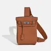 Bolsa de Peito para Homens e Mulheres, Bolsa de Ombro Estilo Kelly Nova de Couro Genuíno Universal, Mochila de Moda para Negócios, Bolsa de Ombro Cruzada Simples