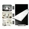 Tablero de Hebilla de PVC Engrosado Material de Techo Integrado Dormitorio Baño Cocina Sala de Estar Tiras Largas de Plástico Techo de Pegamento Curado