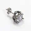 Estilo Japonés y Coreano Ins Personalizados Moda Retro Redondos Zirconia Pendientes Nicho Alta Gama Unisex Pendientes Pendientes