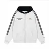 Cardigan Moletom com Capuz Estilo Chinês Bandeira Americana de Três Listras para Homens e Mulheres Primavera Solto Casal Casual Jaqueta Moletom