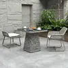 Mesas y Sillas de Ratán para Exteriores Impermeables y a Prueba de Sol Mesas y Sillas para Balcón Patio de Villa Mesa y Silla de Ocio para Jardín al Aire Libre Combinación