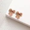 Outono e Inverno Mini Etiqueta Maillard Desenho Animado Marca Bordada Flor Acessórios de Cabelo Adesivo de Tecido DIY Joias Feitas à Mão Etiqueta de Tecido Decorativa
