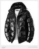 Abrigo corto brillante deportivo casual de invierno para hombre, nuevo, engrosado, cálido, con capucha, holgado, talla grande, moderno