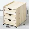 Caja de Almacenamiento para Escritorio de Oficina Gabinete de Almacenamiento de Madera Tipo Cajón Estante de Almacenamiento para Oficina Suministros Archivo Caja Organizadora Varios