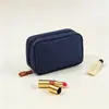 Bolsa de almacenamiento portátil para cosméticos transfronterizos para mujer, minibolsa pequeña con boca roja, bolsa de almacenamiento de gran capacidad para cosméticos, bolsa para salidas.