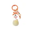 Llavero de pompón de colores correa para teléfono móvil colgante de bola de felpa DIY accesorio de decoración de lazo al por mayor del fabricante
