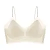 Ropa interior original ultrafina con tirantes finos para mujer, busto pequeño, push-up, refrescante, control lateral del busto, espalda hermosa sin costuras, sujetador de verano fino