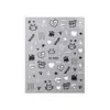 Pegatinas de Uñas Artísticas de Gato Negro Pequeño Lindo Dinámico Dibujos Animados Gato Blanco y Negro Cachorro Lazo Decoración de Uñas Pegatinas Adhesivas