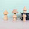 Cabeça de cogumelo de madeira jardim de infância Embrião de madeira criativo brinquedos de educação infantil aberta ins Madeira Branco Em branco materiais didáticos DIY transfronteiriço