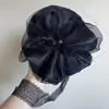 Goma para el Cabello Negra Perla Estilo Tian Zong, Extra Grande y Abundante, con Trabajo de Encaje Pesado
