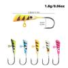 Mini Luya - Anzuelo de plomo para pesca en hielo, varios cebos falsos, anzuelos de plomo para pesca en hielo, anzuelos de pesca con plomo, suministros de pesca
